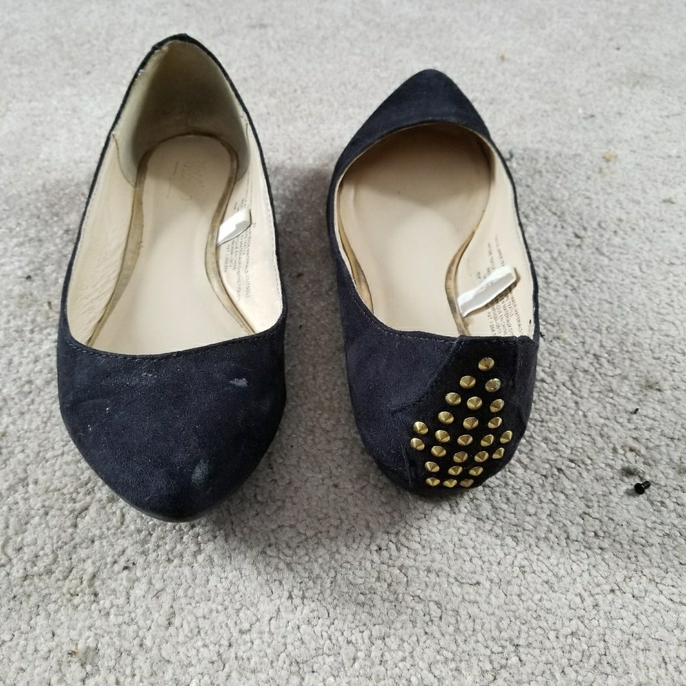 Black Suede Flats